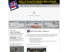 Tablet Screenshot of kellysautobody.com